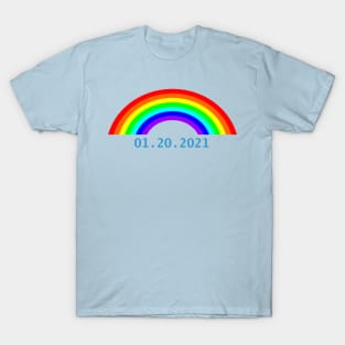 Biden Inauguration Date Rainbow T-Shirt